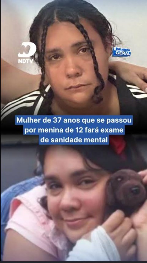 Nicklrnz_'s tweet photo. @hifriend Aqui no Brasil essa mulher de 37 anos se passou por uma criança de 12 e foi adotada por uma família, ela aplicou esse golpe em diversos Estados kkkkkkkk https://t.co/RGxWlAX69I
