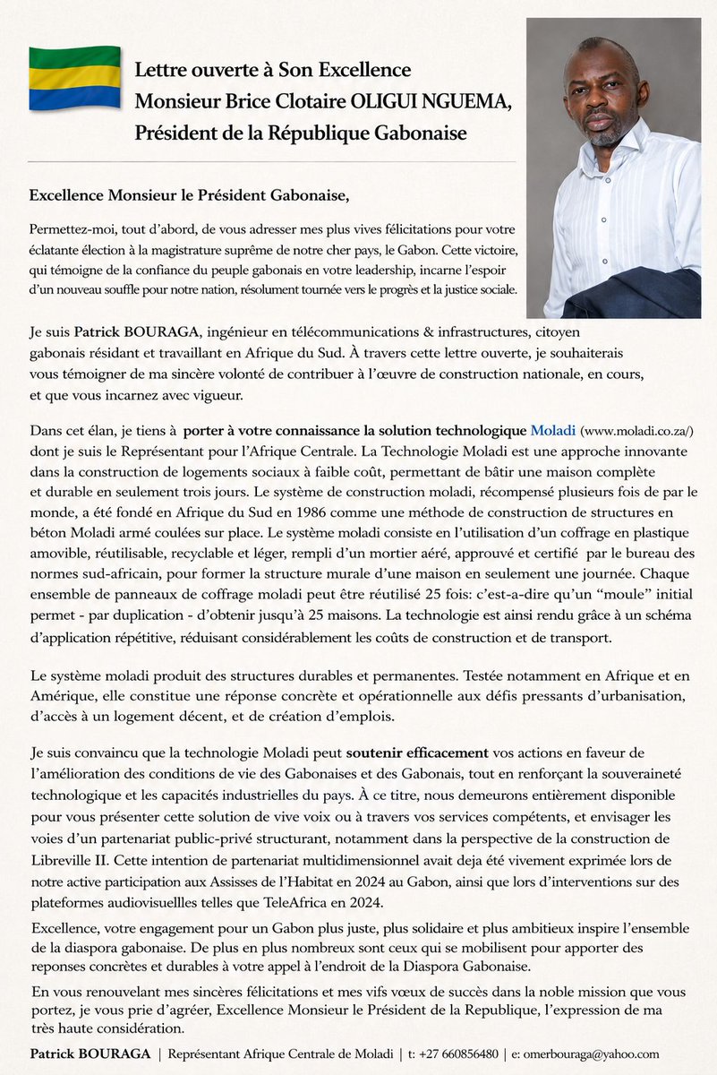 ndong_erwan's tweet photo. Bonne initiative. 
Çest le #Gabon qui gagne. 
@gabonmediatime 
@PrimatureGA 
@PresidenceGA 
#Oligui https://t.co/niqRsx4d98