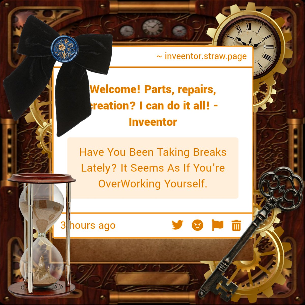InVeentor01's tweet photo. I havent been able to focus on my work. Usually I'd be working through all these feelings..this time it seems its hit me harder is all.

...I am simply stressed, a common misconception... I am just very, very stressed. Rest assured I'll be back to work soon

Inveentor https://t.co/ovA7r3KS5J