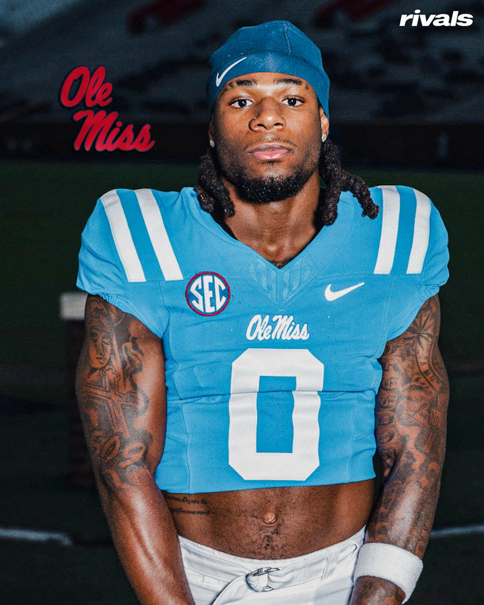 Rivals's tweet photo. 5-star RB David Gabriel Georges on his recent official visit to Ole Miss, via @Hayesfawcett3🦈 

“It was really nice spending time with Coach Wilson and my old teammate Shekai. We played together at Baylor, so that was really great spending time with him and being around him while he showed me the campus.”

Read: https://t.co/2YYuErC0uf