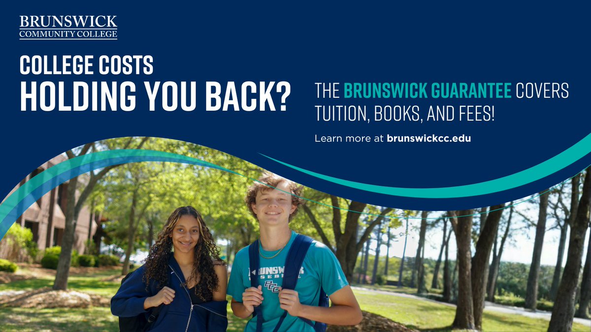 Brunswick_CC's tweet photo. Parents, imagine helping your high school grad start college without worrying about tuition, books, or fees.

Students, imagine focusing on your future instead of the cost.

That's the Brunswick Guarantee.

Learn more: https://t.co/zm8vpehyqP

#YOUcanBCC #BrunswickGuarantee https://t.co/0gj3ax8lbv