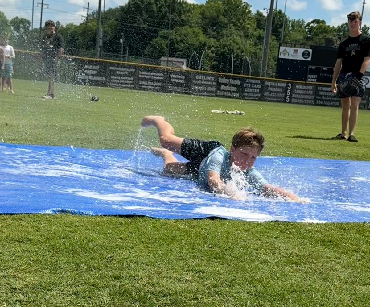 AHSBASEBALL_1's tweet photo. Ended camp with a splash!⚾️💦
A huge thank you to all of our campers for bringing the energy, effort, and enthusiasm each day. We enjoyed watching you learn, compete, and grow on the field. Keep working hard, keep having fun, and we’ll see you next year!
#AskNot🦅 #RepTheA https://t.co/dSyONR0fnr