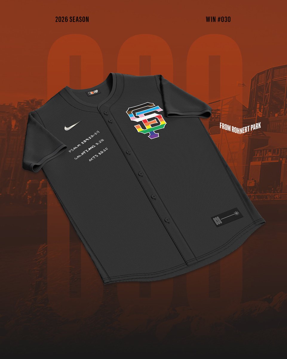 fromrohnertpark's tweet photo. Designing a jersey for every @SFGiants win of the 2026 season 🧡🌈🏳️‍⚧️⚾️ [W30]

Templates via @ProLineMockups | #SFGWJ2026 https://t.co/tirP4TBOGK