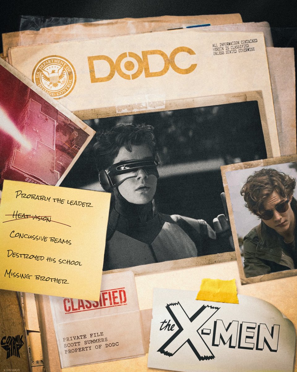 comikztar's tweet photo. Rumors are already starting and I’ve been working on these since January so, perfect time to post it (I hope).

Used the cool promos made for Wonder Man as a base btw.

MCU X-Men lineup and cast thread 🧵 

1. Levi Miller as Scott Summers / Cyclops https://t.co/tdgiEHqvxO