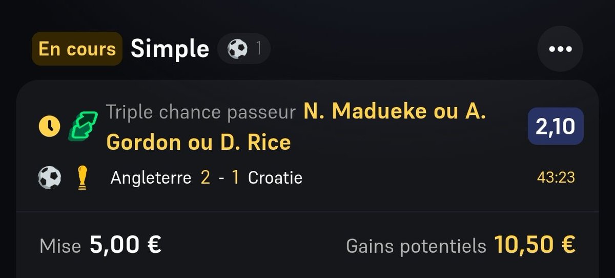 Bariel49's tweet photo. On est pas mal là @ValueBet3 😍 https://t.co/xwM0bKXkuP