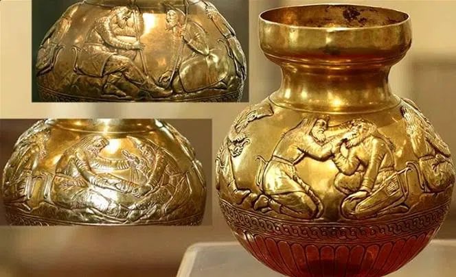 caucasusvisuals's tweet photo. Reconstruction of scenes from the legend of the origin of the Scythians, depicted on the golden vase from the Kul-Oba kurgan.

Photo: Evgeny Geroyan https://t.co/pq643ZNY2h