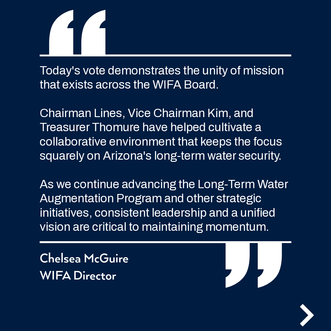 ArizonaWIFA's tweet photo. The WIFA Board reaffirms their executive leadership to another term through a unanimous vote at today's Board of Director's meeting.

We thank you for your service to the WIFA Board! https://t.co/XbgwENSc6T