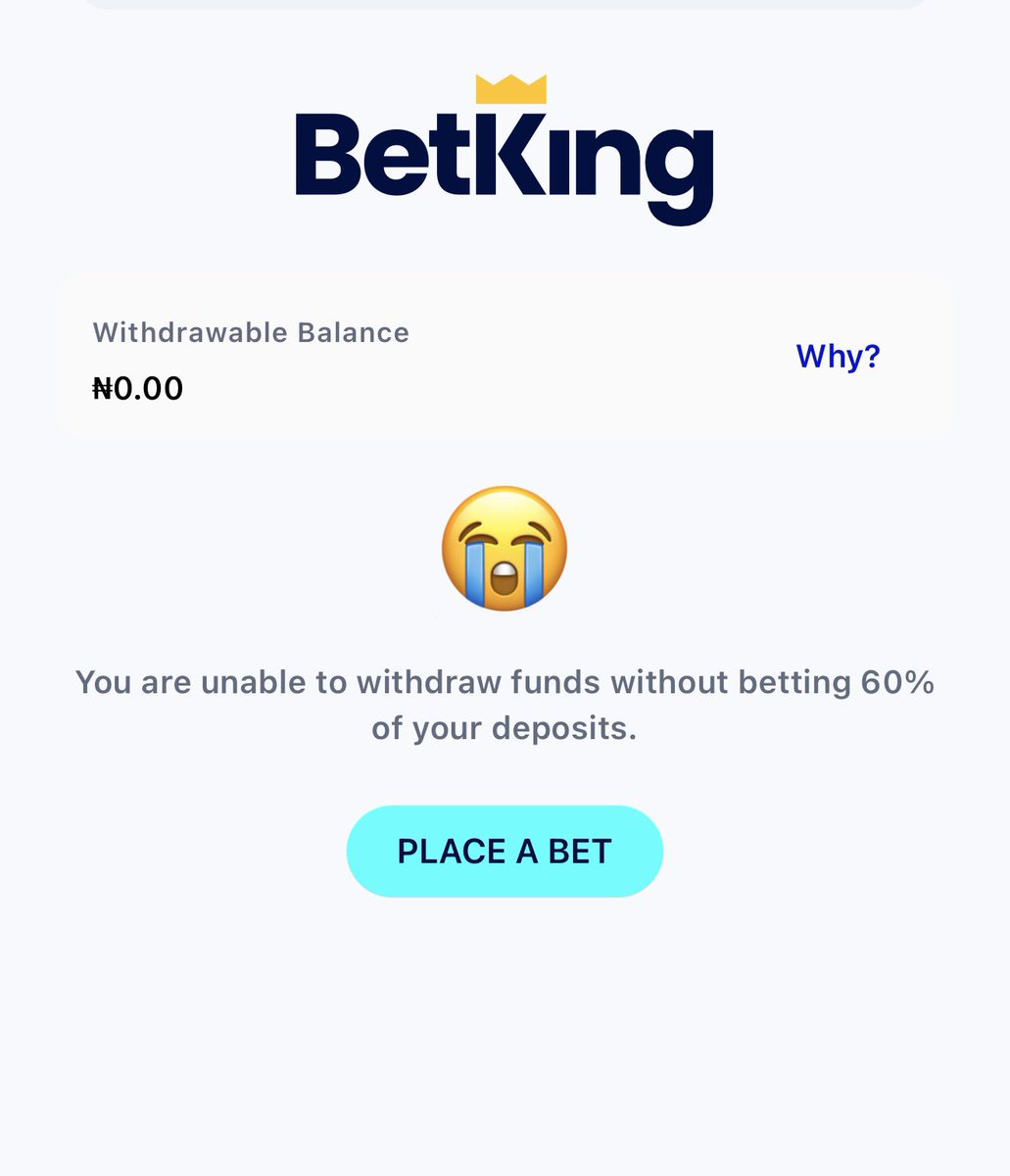 Popoola47976730's tweet photo. @BetKingNG Why is this happening https://t.co/SyKBINdL70