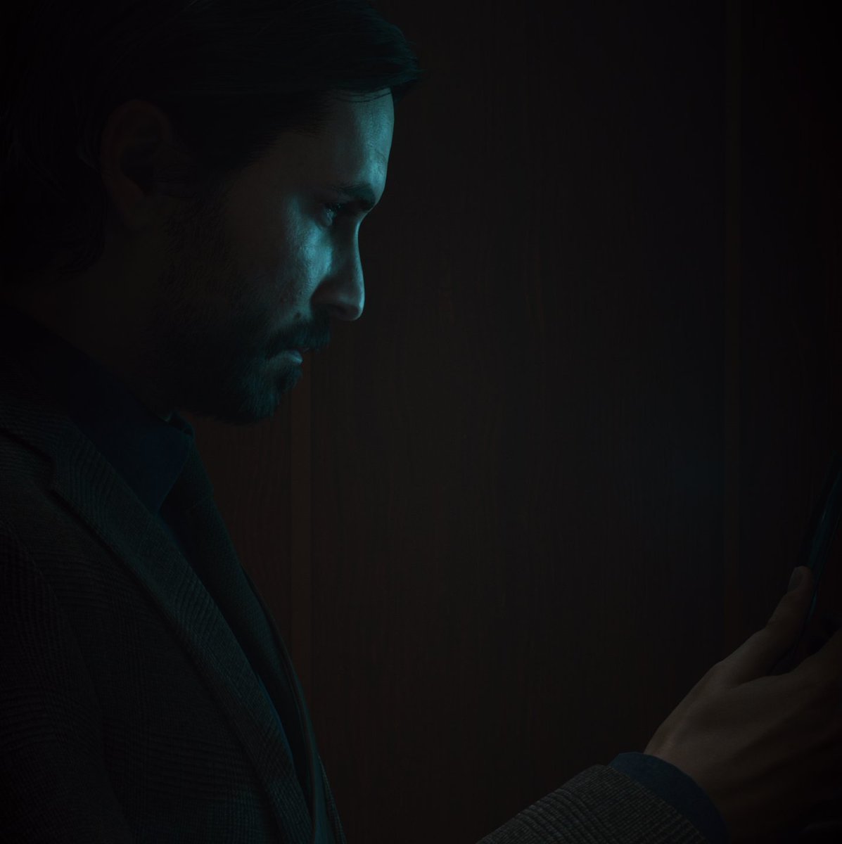 Hellion_Kidd's tweet photo. "All day and all night and everything he sees
Is just blue"

#AlanWake #AlanWake2 #ThePhotomode https://t.co/jxGGu7P8hL