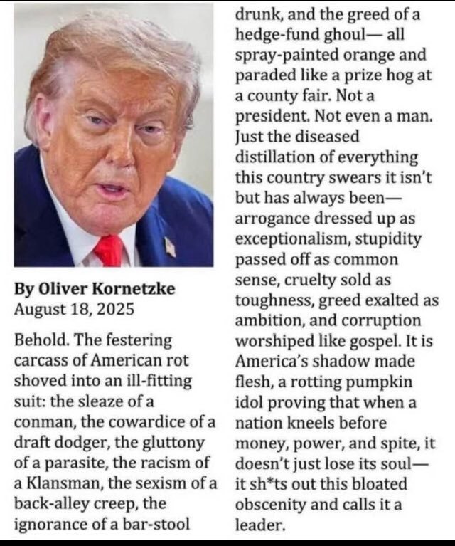 AnnRuth8587's tweet photo. @marlene4719 Time to post this very accurate description of him again. https://t.co/xRejt8uypN