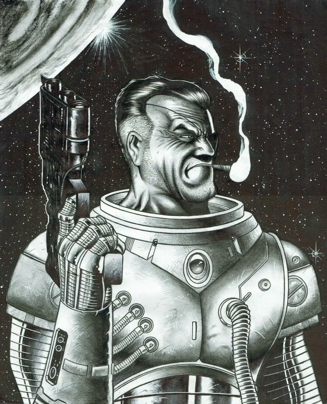 iamluke85's tweet photo. #nickfury artwork by #johnHoward https://t.co/ts0c9gmxg7