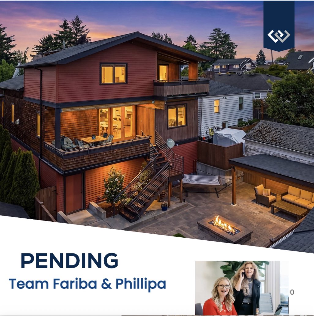 faribahb's tweet photo. Pending in Seattle!
Congratulations to my wonderful first-time homebuyer clients on going pending on their exquisite home in Seattle!A special thank you for the referral and for trusting me to help guide you through this exciting milestone. #faribabadakhshan https://t.co/7kB1PnXfWV