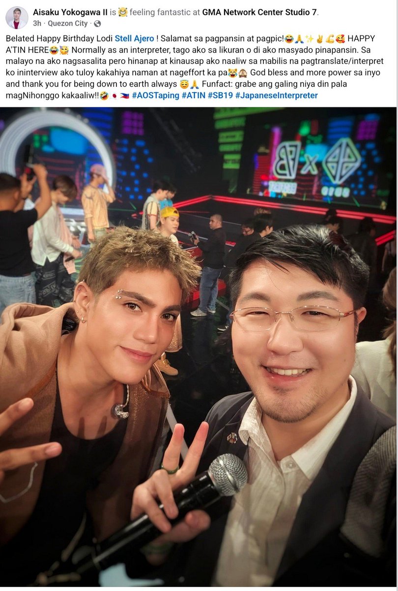 Shiroyuki_9's tweet photo. napakabait at napaka humble nya talaga kaya people naturally gravitate around him and they can't help but admire him as a person along with his artistry 

#Stell #SB19_STELL https://t.co/O1FQ6z231H