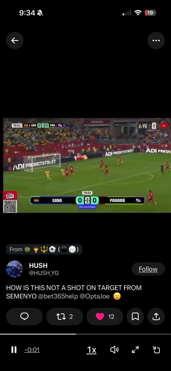Porgy_Angler's tweet photo. @FanDuel How is it that Fifa recorded the Semenyo Shot On Target but you removed it. Its a clear Shot on target. https://t.co/18srPgF3AO