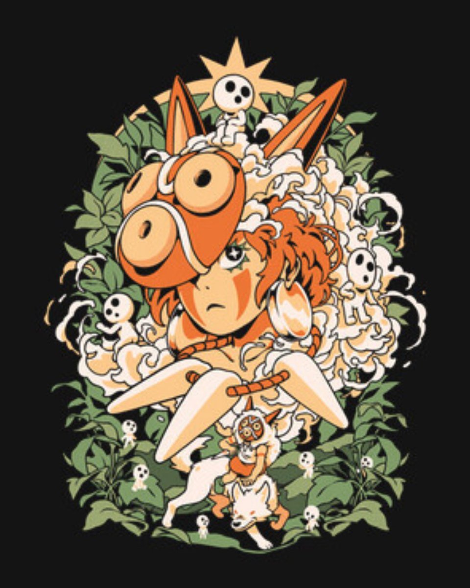 teefury's tweet photo. THE DAILY | “Forest Of The Gods” by #ilustrata starts at just $13 today only at #TeeFury! ⚡ 
https://t.co/fVPtNlRYSB

#animemerch #teefury #animesthirts #animeart #animedraw #instaartist #anime #nature #fantasy #japan #manga #spirits #princess #animation #adventure https://t.co/ojZ6IH6U2T