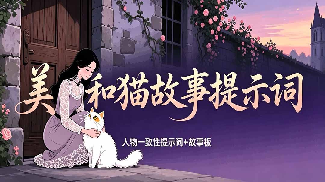FoF4725's tweet photo. 美女与猫爆款短视频创作教程
涵盖人物一致性提示词、角色卡模板、故事板设计与风格控制技巧，快速打造高质量“美女+萌猫”剧情短视频。
学习链接【七天有效期尽快转存】：
https://t.co/ygpHEcLcfG https://t.co/RXQnuIjpsx