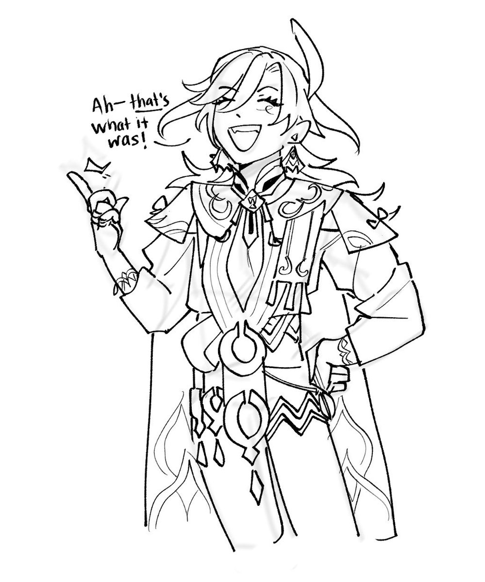 ikeela__'s tweet photo. 10 min doodle of kaveh from memory, what being enamored with a character does to a person 😭 https://t.co/YgekomWal9