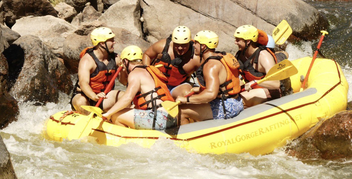 IndWesleyan_FB's tweet photo. Day 2 of our Senior Colorado trip! Our guys had a great time whitewater rafting the Arkansas River at the Royal Gorge!

#STFR #oneblood https://t.co/HNbHwNa5wM