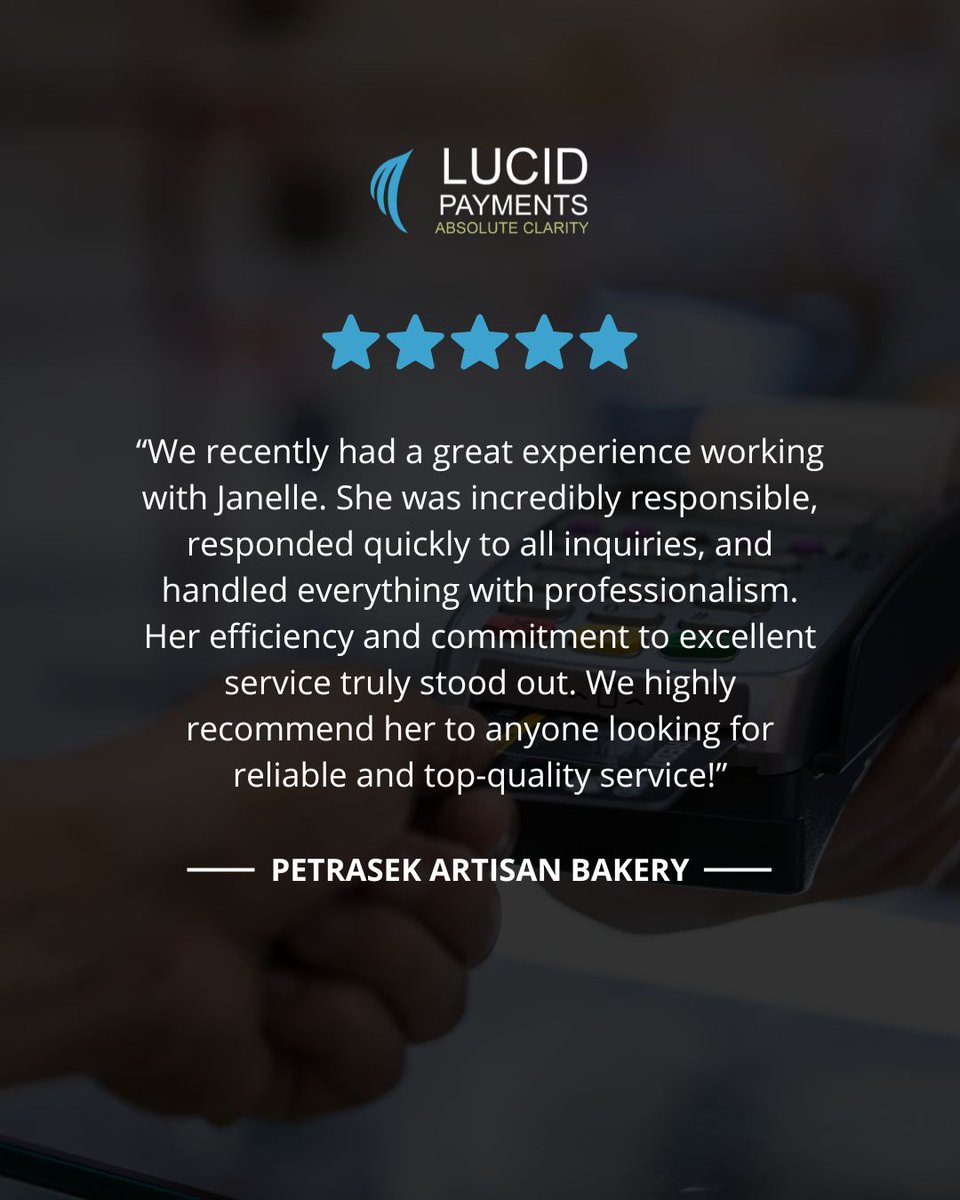 Lucid_Payments's tweet photo. We love hearing feedback like this! Supporting our clients and helping their businesses succeed is what it's all about. 🙌
#clientreview #happyclient #paymentprocessing #paymentserviceprovider https://t.co/m31k3OTkmG