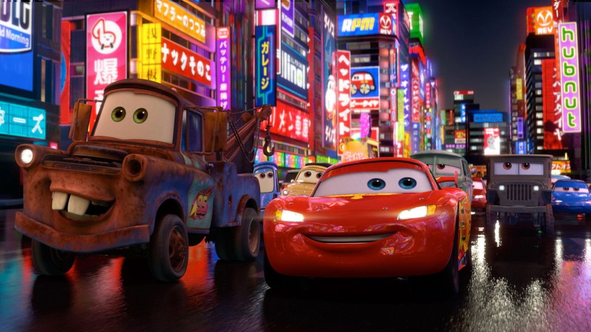 Cartoonhistory2's tweet photo. 15 years ago today, ‘Cars 2’ premiered in Hollywood. https://t.co/7M6EudTsu4