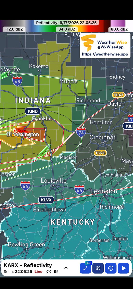 JDEverything's tweet photo. A PDS Tornado is on its way to Cincinnati, Ohio in the next hour! You need to stay Weather Aware! https://t.co/XHSzqyISRs