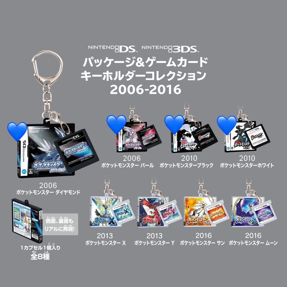 shion8670's tweet photo. ⭐️交換 交換予約⭐️
ポケモン ポケットモンスター 
パッケージ＆ゲームカードキーホルダーコレクション2006~2016 
上限購入済です🙆‍♀️

【求】ダイヤモンド>パール、ホワイト、ブラック
【譲】X、Y、サン、ムーン

お気軽にお声掛けください！ https://t.co/My4ut58jqs