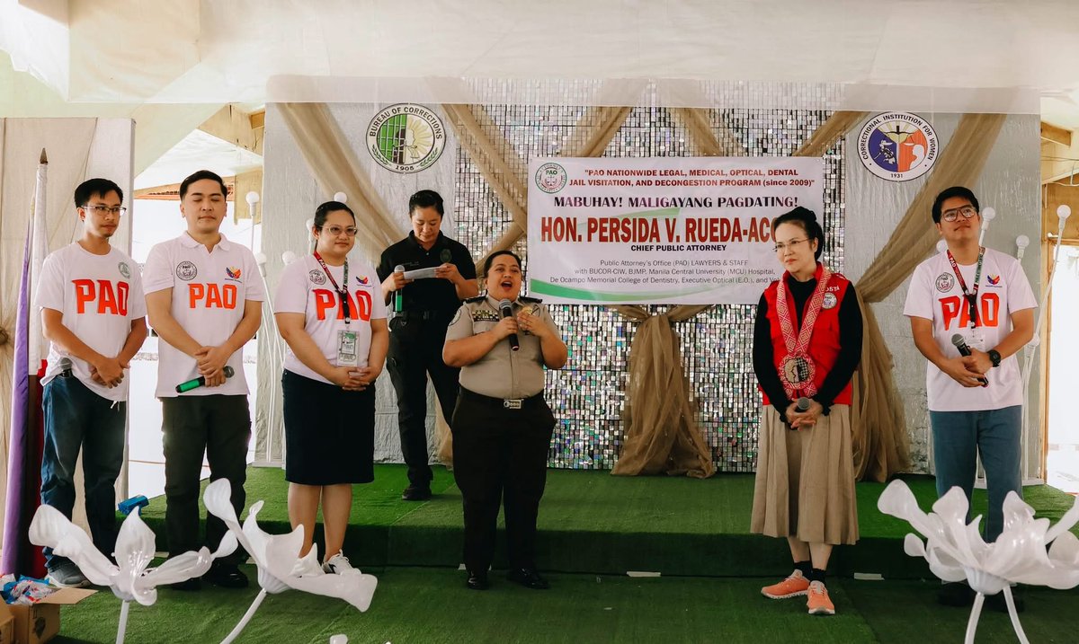 persidaacosta's tweet photo. PART 1: PAO LEGAL, MEDICAL, DENTAL, OPTICAL JAIL VISITATION AND DECONGESTION PROGRAM MULING ISINAGAWA SA CORRECTIONAL INSTITUTION FOR WOMEN O CIW | 02-19-2026

#JailOutreach #CIW #PersidaAcosta https://t.co/NCnVEseOVW