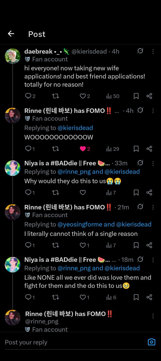 kierisdead's tweet photo. first plots to steal my wife, then they agree to team up and forget me, say im gonna be down a wife and a bestie, and then act innocent hm? suuuuuure i see how it is https://t.co/MRgTww68c1