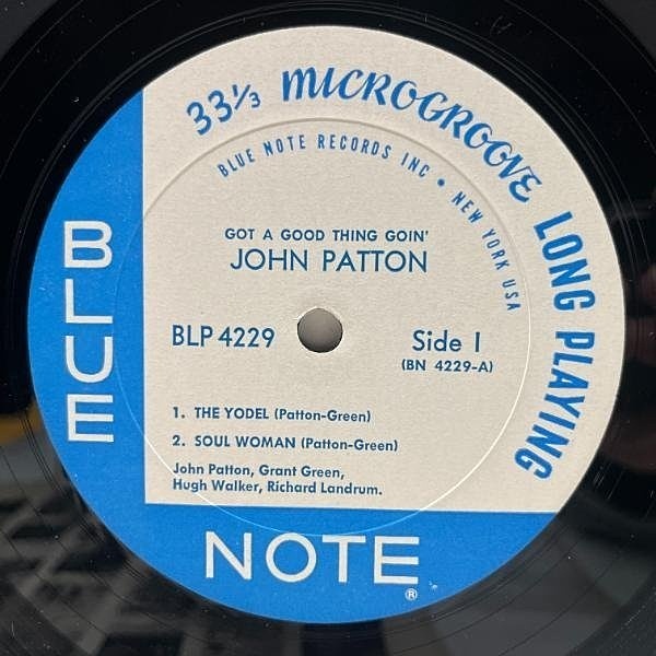 シュリンク美品!! オリジナル【MONO/NEWYORK/VANGELDER】JOHN PATTON