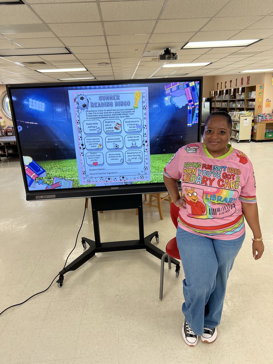 TigersLMCAldine's tweet photo. #ThrowbackDay Bringing the retro energy with ARTHUR while reminding everyone that the library is ALWAYS the place to be! 🎶📚✨ #SummerReading #CampEscamilla #AldineUnited #ReadingIsFun @jssalinas1 @sgonzalez1010 @rocharoy @aldinelibraries @arthurpbs @MsRosalesMEd https://t.co/BsYLtdZbG2
