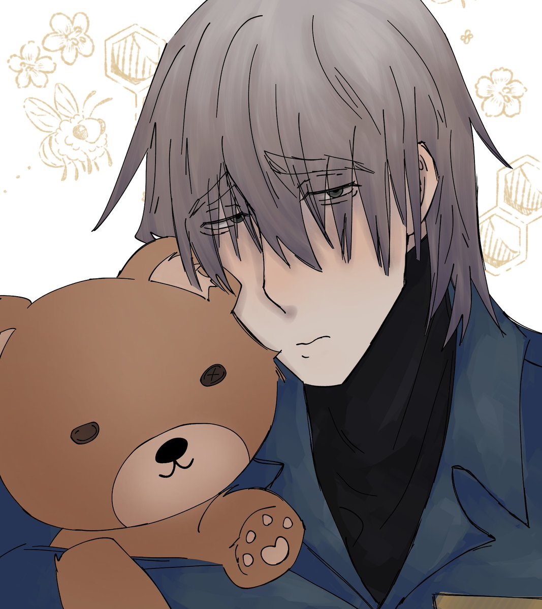 Hinsy_Drak0's tweet photo. Ignore the failed bear and the bee background. I'm a disaster at drawing. ꃋᴖꃋ
#slammerdogs #crying #drawing https://t.co/cPMSkq0XtH