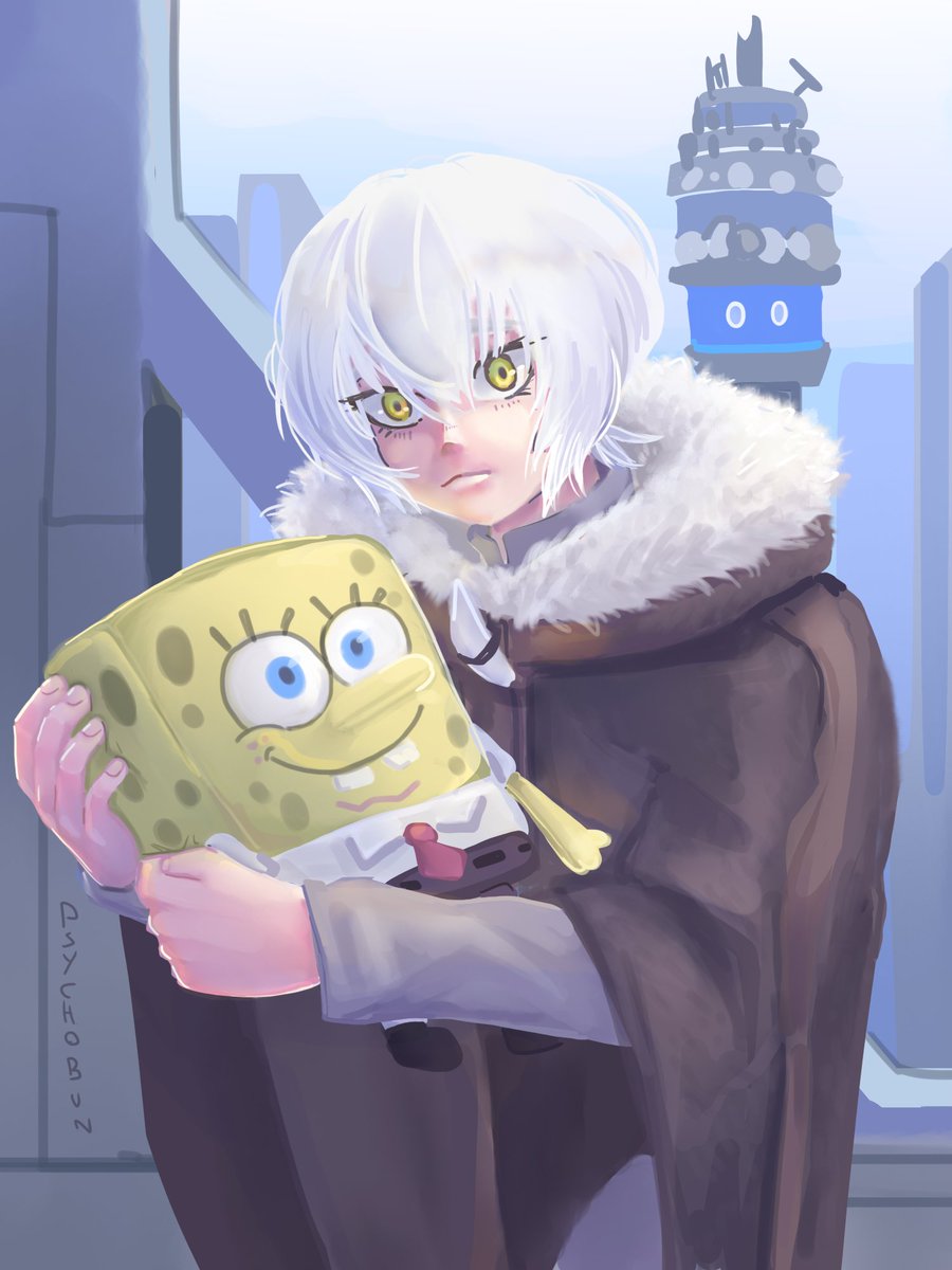 Psychofind's tweet photo. Warm up quick drawing to keep going 😇
Fushi in future arc with a spongebob plushie 

不滅のあなたへ
#toyoureternity #fumetsunoanatae https://t.co/dtdfqQvoIF