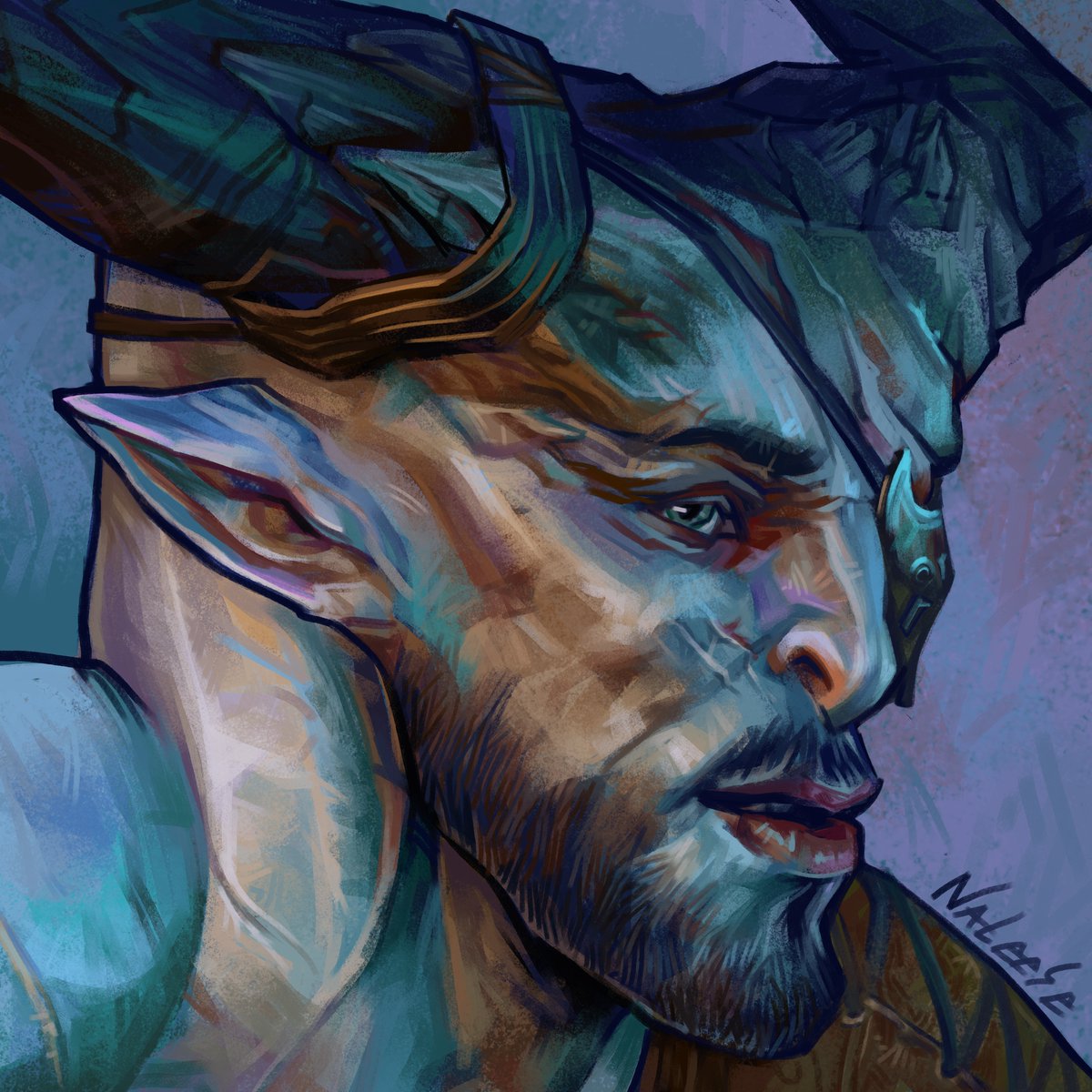 nateese_art's tweet photo. The Iron Bull  #dragonage #ironbull #DAI #TheIronBull #dragonagefanart https://t.co/O6ksorTYc6