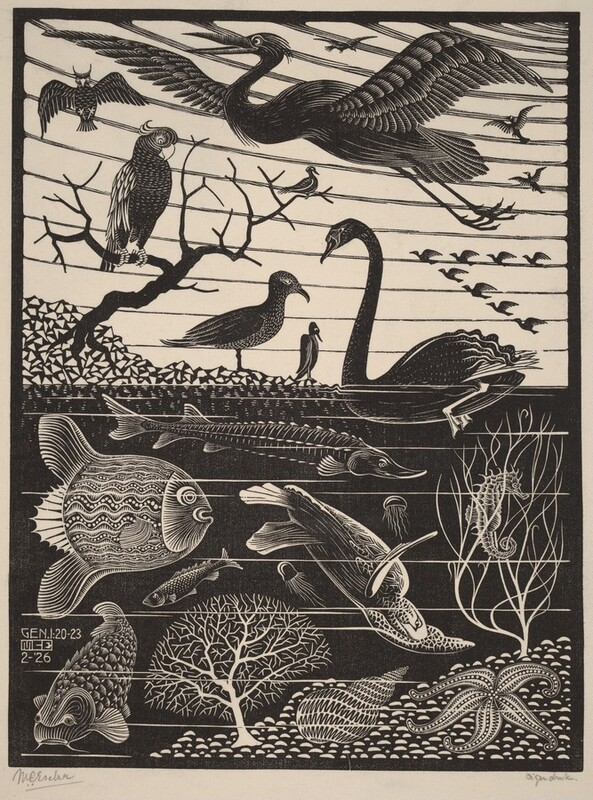 marysia_cc's tweet photo. M.C. Escher
The Fifth Day of the Creation
1926 https://t.co/2AoM83wmiB