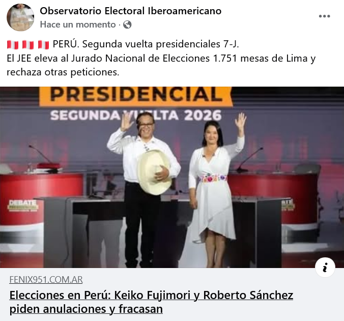 rocafullfm's tweet photo. 🇵🇪🇵🇪https://t.co/GQCElabqod #Elecciones2026 https://t.co/MXfcDkvTa7