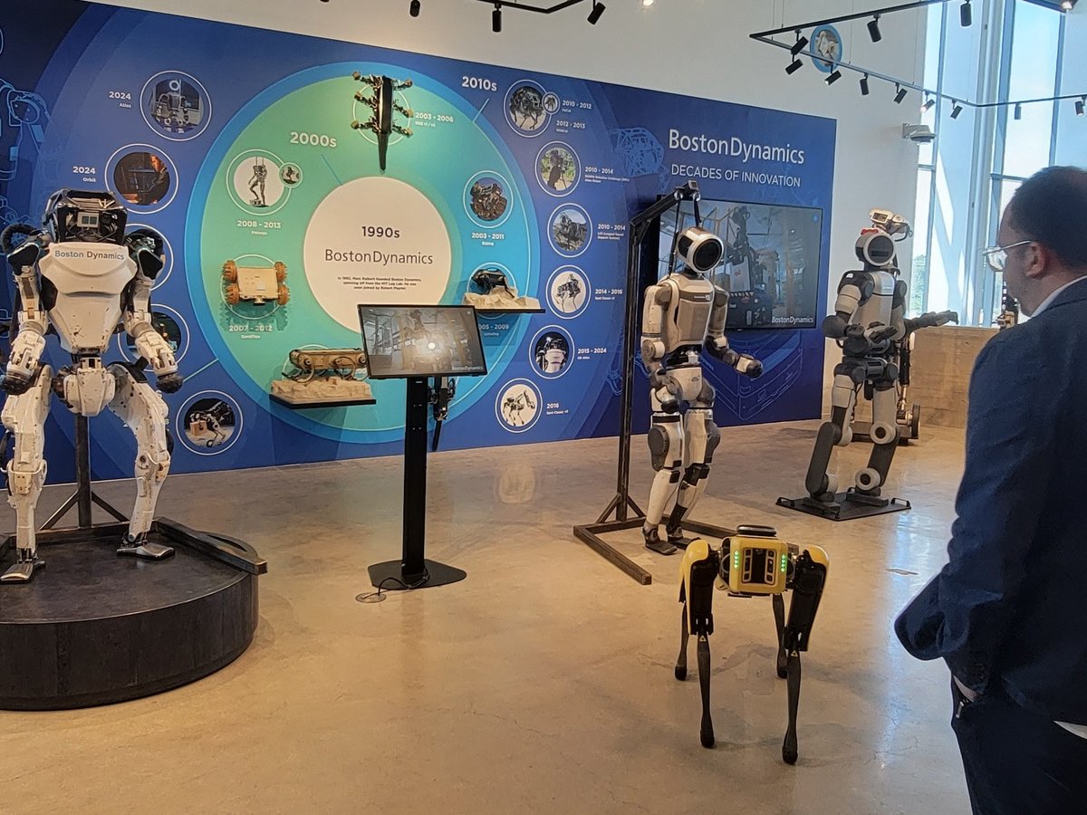 FORGEImpact's tweet photo. Celebrating Robotics in Massachusetts

FORGE was glad to be at Boston Dynamics today for Celebrating Robotics in Massachusetts, hosted by the Massachusetts Technology Collaborative.

The event was a good reminder of how much strength Massachusetts has across robotics: talent, industry, public-sector leadership, and the organizations helping companies move from development to deployment.

Today’s announcement of nearly $2 million through the Massachusetts Robotic Digital Twin Initiative is a meaningful investment in that work. Better access to digital twin tools can help robotics teams test faster, lower risk, and get closer to real-world use.

Congratulations to SAMIS AI, Robot on Rails, BlueFusion Inc., Northeastern University, Boston Dynamics, and Luminous Robotics.

Thank you to Economic Development Secretary Eric Paley for his remarks in support of robotics investments in Massachusetts, “With these investments, teams can further test and refine technologies, accelerating innovation and advancing Massachusetts’ leadership in the robotics field.”

Also thank you to Patrick Larkin, Sharron Wall, MBA, Boston Dynamics, MassRobotics, and everyone who helped bring today’s event together.

Read more here: https://t.co/vVtl5D0vpv

Laura Teicher and Mark Michalski attended on behalf of the FORGE team. It was great to see and connect with friends from the Massachusetts Strategic Hub for Innovation, Exchange and Leadership in Defense (SHIELD), the State of Robotics Focus group, and lots more from the ecosystem! Tom Ryden, John Wetzel, Joyce Sidopoulos, Lily Fitzgerald, Colleen Cronin Anderson

Follow FORGE to stay connected to the companies, programs, and ecosystem work helping turn robotics innovation into real-world impact.

#Robotics #Hardtech #Manufacturing #Massachusetts #Innovation #DigitalTwin #FORGEImpact