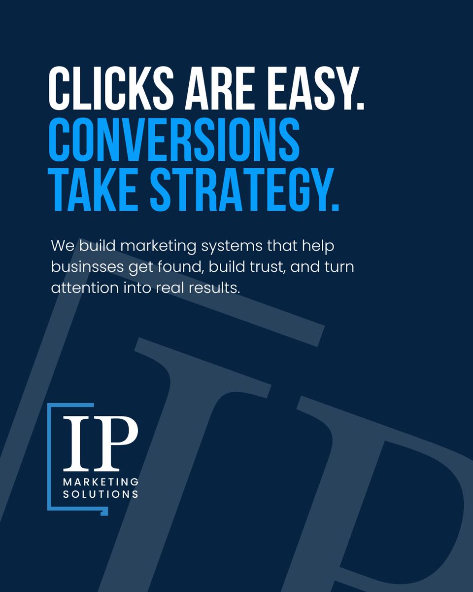 IPMarketingSol1's tweet photo. Marketing works best when every piece is working together. 
From websites and SEO to social media and advertising, we help businesses create strategies built for growth. Learn more at https://t.co/nhGg76cbuJ. https://t.co/gpuzNu9Ae7