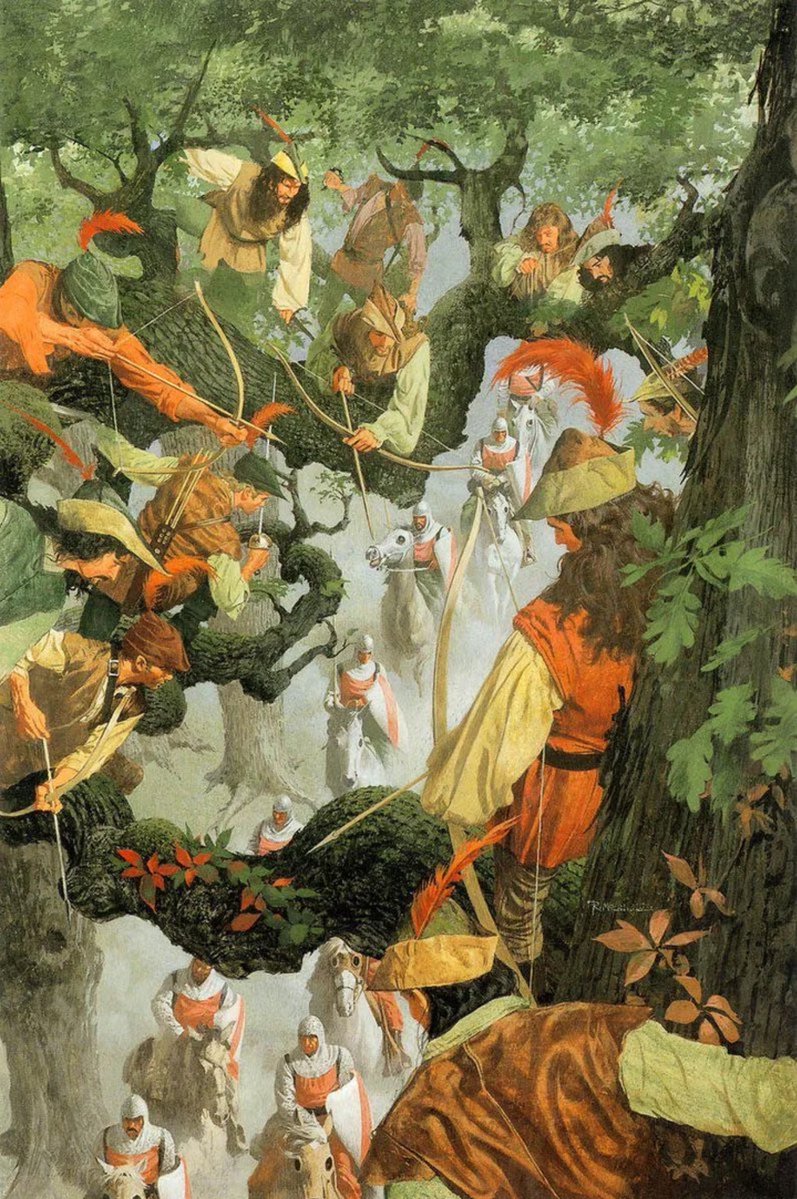 HlSTORYmatters's tweet photo. Robin Hood and his merry men by Robert E. Mcginnis https://t.co/1GWewGK0BV