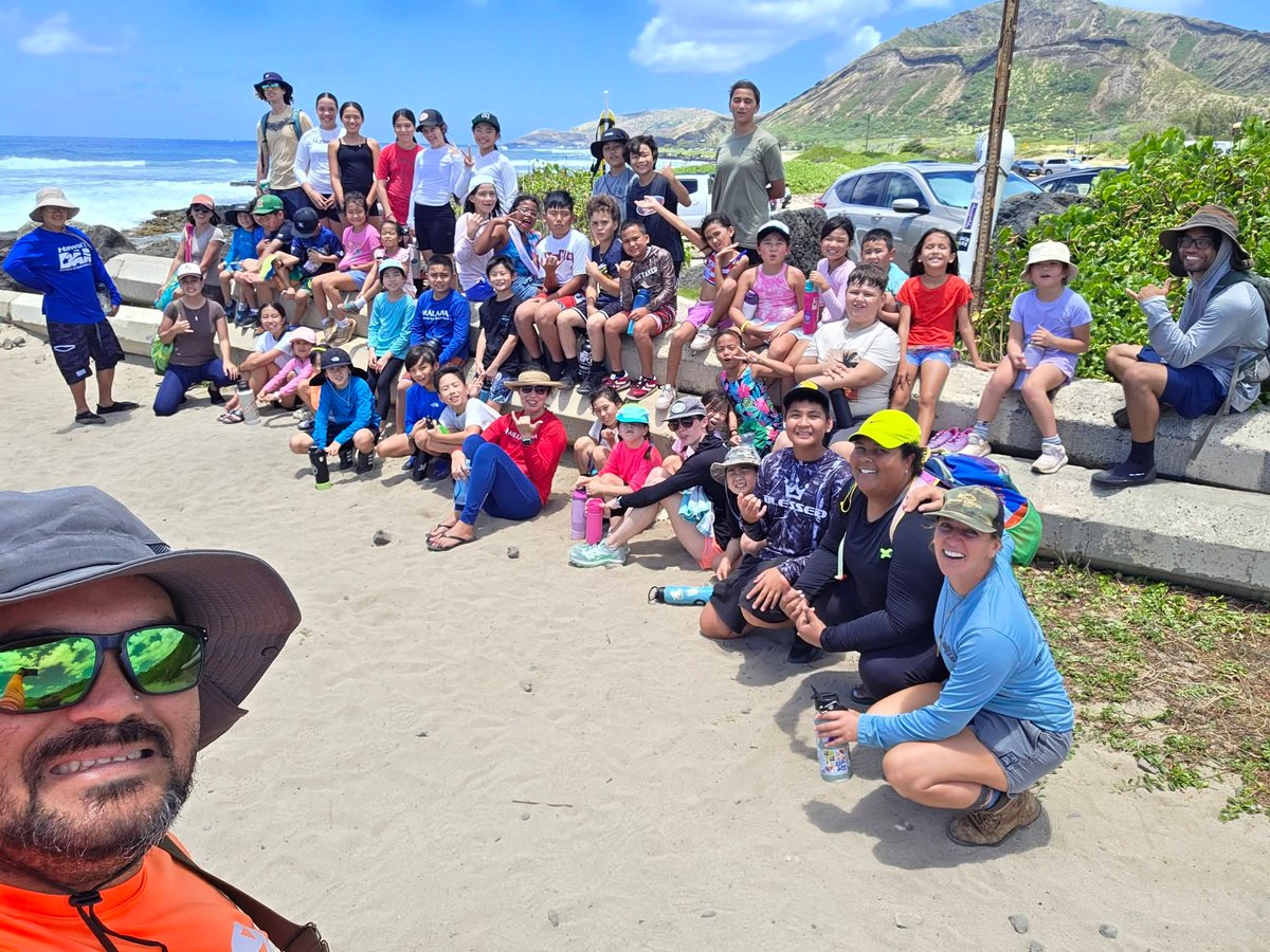 808cleanups's tweet photo. Mahalo nui to our fantastic friends today who joined us for learning at the Kaʻiwi State Park.  We had an opportunity to partner with the Division of Aquatic Resources to share time and learning with students K-6 who are apart of a summer program being hosted by the EPIC... https://t.co/sH5ggsSDMK