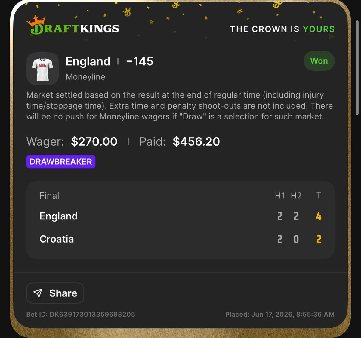 jinxdfs's tweet photo. @stein0690 Thank you for the England suggestion 🔥💰 https://t.co/MHQpGBTVU6