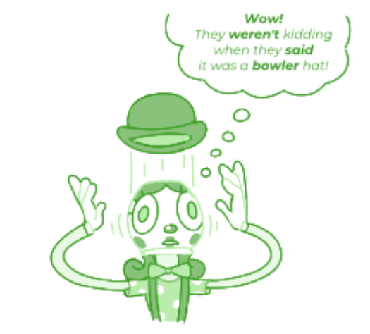 R0b0tist's tweet photo. Doodled my character, Twisty, attempting to wear a loaned bowler hat for an act.

#digitalart #oc https://t.co/CWqr7BhHbu