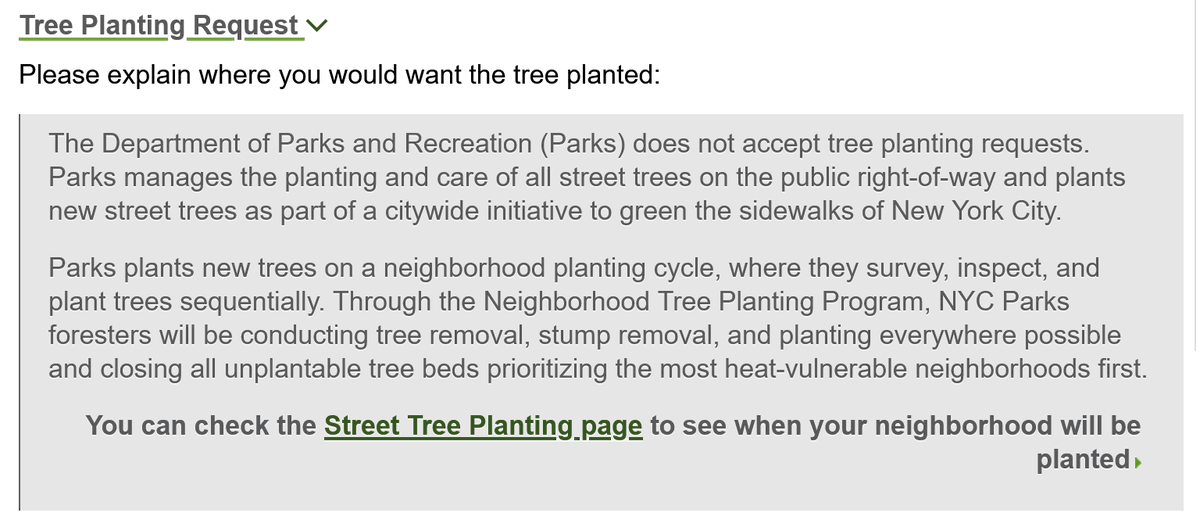 ES_pap1's tweet photo. @BaileyCarlin stop playing with my heart man 

311 doesn't do individual planting anymore. I'd be first in line if they were smh https://t.co/wXkhioYAdB