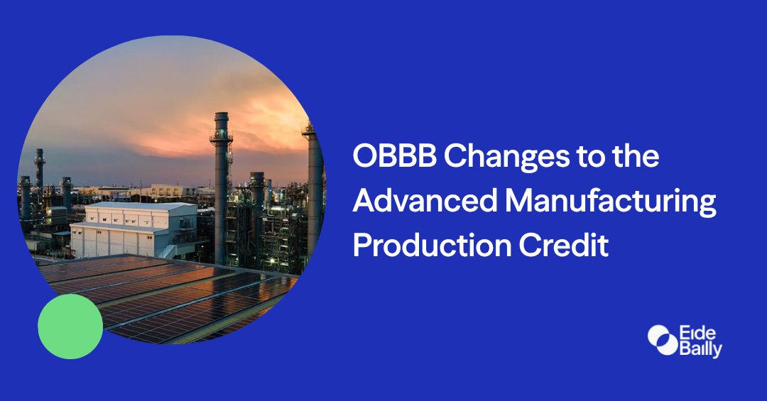JasonOelrich's tweet photo. The OBBB accelerates phaseout timelines for the Section 45X Advanced Manufacturing Production Credit, especially for wind and critical minerals. https://t.co/fUJGDOhS1w