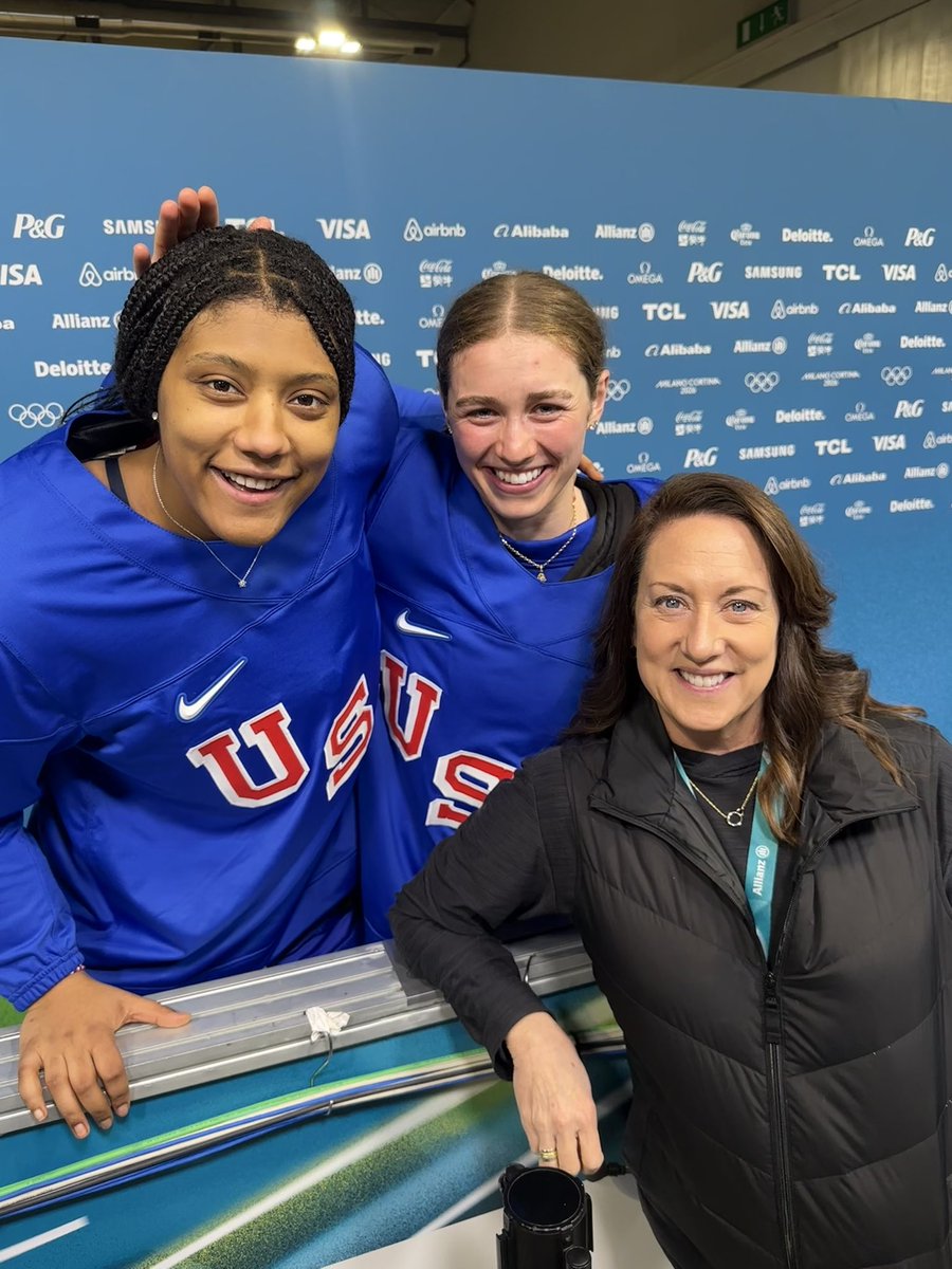 FletcherWDSU's tweet photo. Having covered USA 🇺🇸 Women’s Hockey team at the Milan Cortina Olympics I’ve become a big fan of the @thepwhlofficial 

Caroline Harvey and Laila Edwards (4th overall pick) two special talents!

They’re also fun loving people who were always available for interviews in Italy 🇮🇹 https://t.co/zvfCAiestV