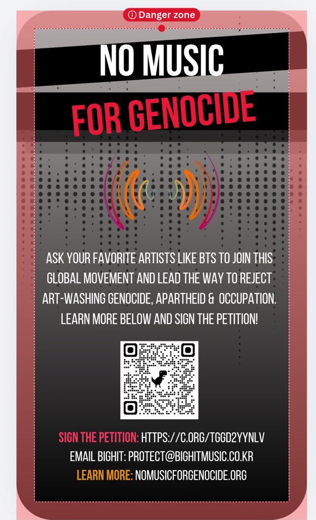 hobiriam's tweet photo. Armys!! Dont you want to see BTS to join the no music for gcide campaign so Palestinian ARMYs can shine, dream, smile??? So we can light up their nights?? Baby oh, Please sign and share!! https://t.co/UVyX8IpL24 https://t.co/VYezPuTQ8m