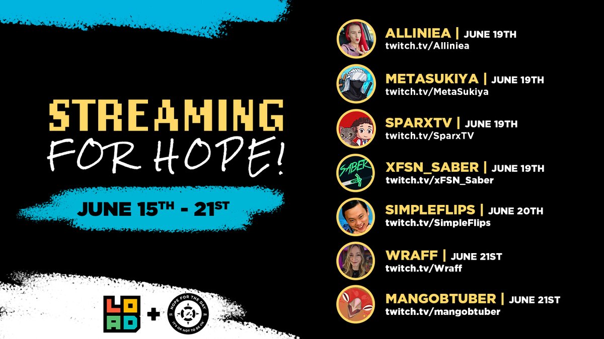 HopeForTheDay's tweet photo. "The way I see it, if you want the rainbow, you gotta put up with the rain." - Dolly Parton

Take a break during the rain and tune in to #streamingforhope with our partners @Loadscreengg 

@Alliniea 
@DarkSukiyai 
@SparxSimRacing 
@xFSN_Saber 
@SimpleFlips 
@wrafferino https://t.co/a9AVZnytZC