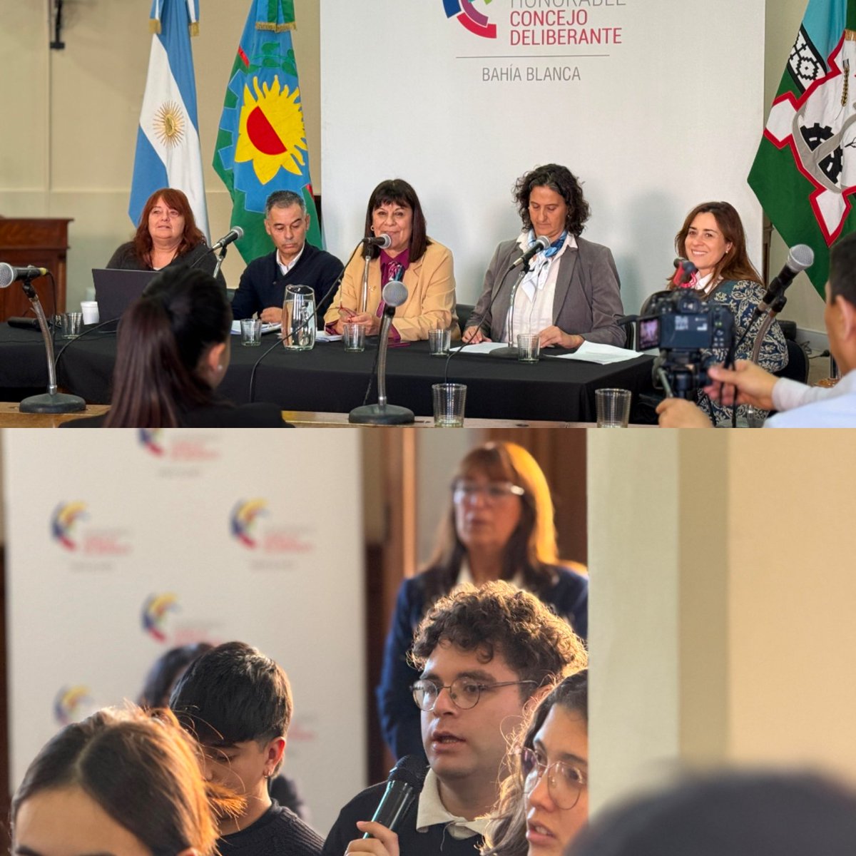 CapuGise's tweet photo. Bahía necesita una agenda legislativa medioambiental seria, sostenida y con impacto real.

Y la estamos construyendo.

Abrimos el Concejo, sentamos en la misma mesa a universidades, CONICET, UTN, UNS, profesionales, estudiantes, vecinos, empresas y Estado, y transformamos diagnósticos en propuestas concretas para Bahía Blanca.

Después de más de 10 años retomamos las Jornadas Municipales del Día Mundial del Medio Ambiente. Y no fue para hablar de ambiente en abstracto, sino para discutir temas que impactan todos los días en la ciudad: salud pública, eventos extremos, lluvias, calor, viento, infraestructura, servicios, viviendas, residuos, espacios verdes, producción, planificación urbana y normativa.

Durante dos días escuchamos exposiciones de muchísimo nivel. Se habló de eficiencia energética, corredores verdes, reutilización de recursos, huella de carbono, educación ambiental, salud y clima, y también de temas muy concretos como las playas de estacionamiento: cómo influyen la sombra, los materiales, la vegetación y las reglas urbanas en la temperatura y en la calidad de vida.

Ahí está el punto: la agenda ambiental no puede quedar reducida a slogans. Tiene que convertirse en decisiones, ordenanzas, criterios de planificación y políticas públicas.

Con varios de los profesionales que expusieron ya quedamos en seguir trabajando sobre temas específicos que se pueden ordenar, regular o promover desde el Concejo Deliberante.

Ese es el camino: conocimiento técnico, participación, discusión pública y herramientas concretas para mejorar la ciudad.