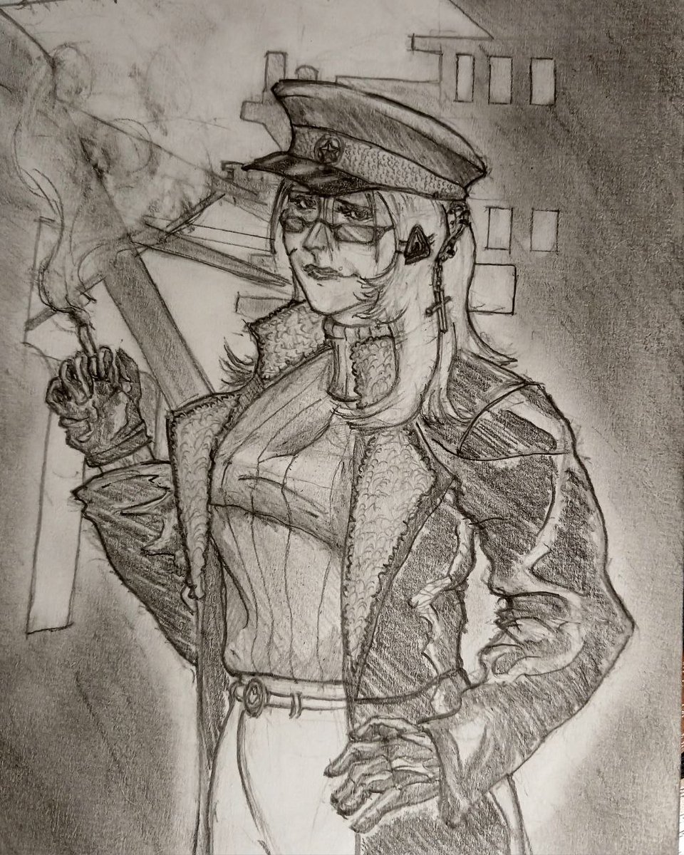R3ALSK1's tweet photo. #peripeteia wip Barbara Li, Musika Automatas guard oc https://t.co/wkATRtEW2E