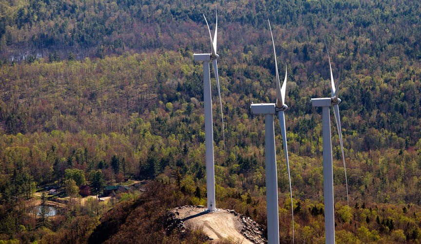 RepReaganPaul's tweet photo. ⚡️Right now at 6:20 pm on June 17th, 2026:

ALL of the wind turbines in ALL of New England are contributing only 1.9% of the power available to our grid.

Or in other words — only about 376 MW out of 19,788 MW of available generating capacity.

Other contributing resources:

☀️ Solar: 6.0% (1,187 MW)
🗑️ Refuse: 1.6% (317 MW)
🪵 Wood: 1.3% (257 MW)
♻️ Landfill Gas: 0.12% (40 MW)

Other resources:

💧 Hydro: 13%
📥 Net Imports: 8%
🔋 Batteries: <1%

Once again, it is natural gas at 51% and nuclear at 21% keeping the lights on across New England.

Source: ISO-New England

Picture: Saddleback Ridge