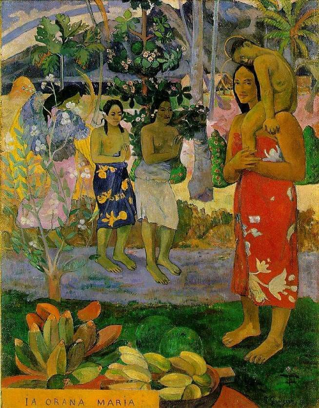 robear54's tweet photo. Mon petit musée… avec un air d'été.

Paul Gauguin (France, 1848-1903), « Orana Maria. Je vous salue, Marie », 1891, Metropolitan Museum of Art, New York, USA. https://t.co/InhKmgww0R
